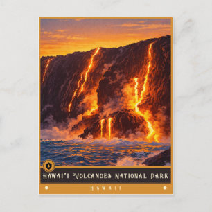 Hawaiʻi Volcanoes National Park Vintage Postcard