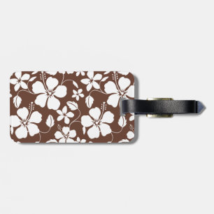 HAWAIAN HULA (HIBISCUS) BRIOWN Luggage Tag