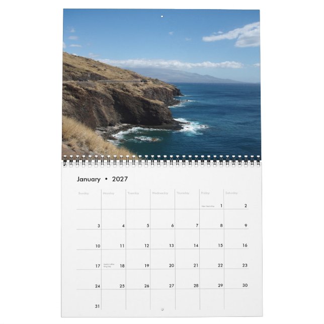 Hawaii 2010 calendar (Jan 2027)