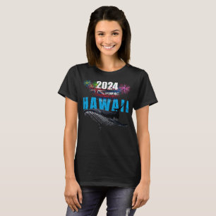 HAWAII 2024 POLYNESIAN TRIBAL HUMPBACK FIREWORKS T-Shirt