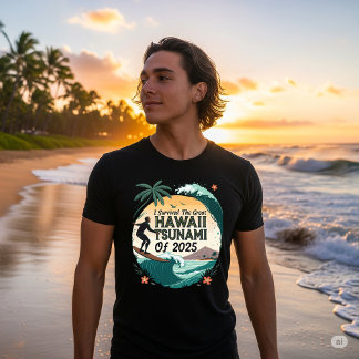 Hawaii 2025 Tsunami Survivor  T-Shirt