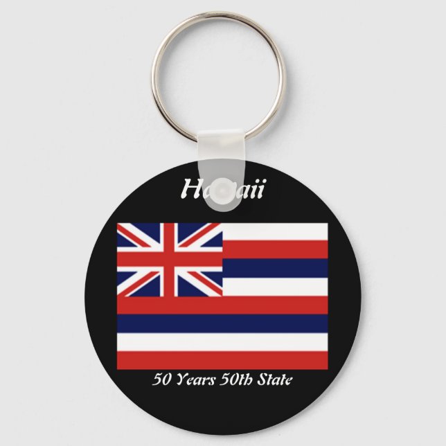 Hawaii 50th Keychain (Front)