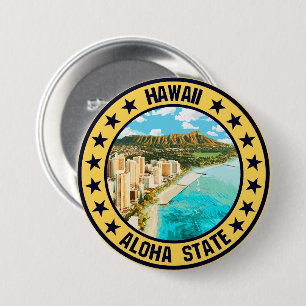 Hawaii 7.5 cm round badge