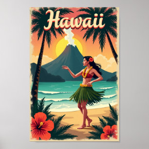 Hawaii Aloha Adventure – Retro Island Escape Poster
