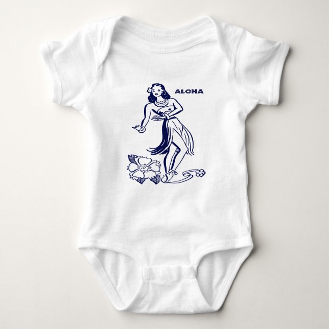 Hawaii Aloha      Baby Bodysuit (Front)