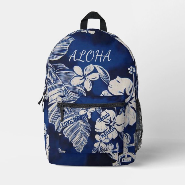 Hawaii Aloha Collection - Aloha  Printed Backpack (Front)