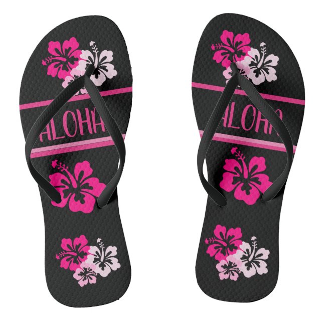 Hawaii Aloha Collection Flip Flops (Footbed)