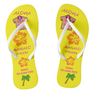 Hawaii Aloha Collection Ladies Flip Flops
