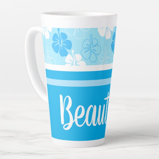 Hawaii Aloha Collection Latte Mug (Left Angle)