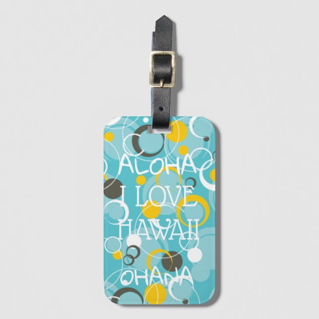 Hawaii Aloha Collection - Luggage Tag (Front Vertical)
