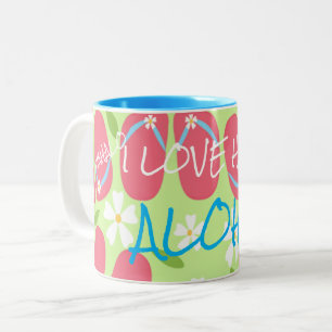 Hawaii Aloha Collection - Two-Tone Coffee Mug