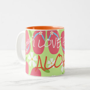 Hawaii Aloha Collection - Two-Tone Coffee Mug