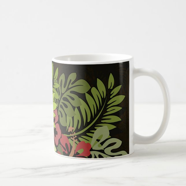Hawaii Aloha Flower Art Print Coffee Mug (Right)
