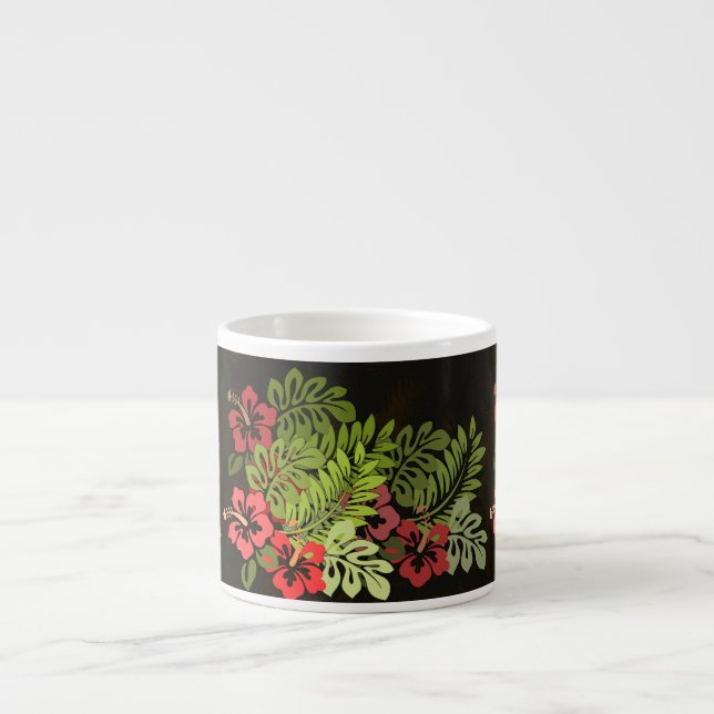 Hawaii Aloha Flower Art Print Espresso Cup (Front)