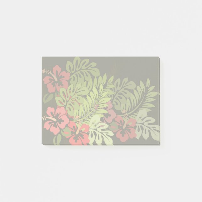 Hawaii Aloha Flower Art Print Post-it Notes (Front)