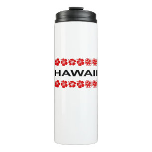 Hawaii Aloha Flower Bands Light-Colour Thermal Tumbler