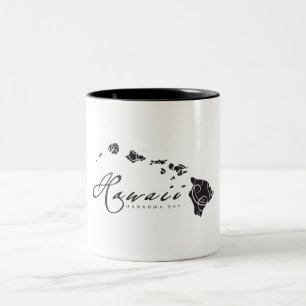 Hawaii Aloha Islands Two-Tone Coffee Mug