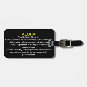 Hawaii Aloha Luggage Tag