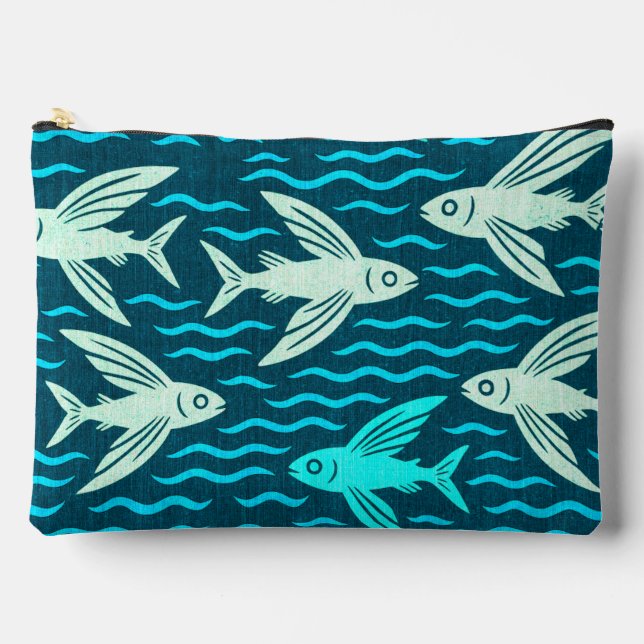 Hawaii aloha print pattern accessory pouch (Front)