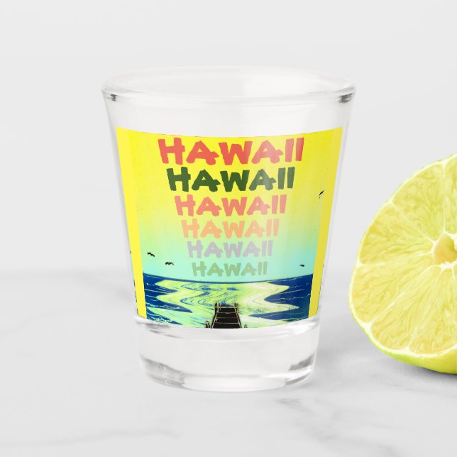 Hawaii Aloha Shot Glass (Front)