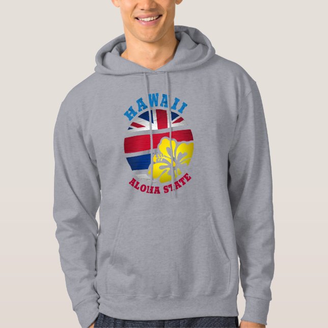 HAWAII ALOHA STATE FLAG HOODIE (Front)