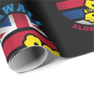 HAWAII ALOHA STATE FLAG WRAPPING PAPER