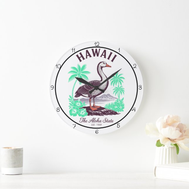 Hawaii Aloha State Wall Timepiece Large Clock (Home)