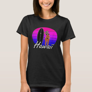 Hawaii Aloha Surfer Surfing Clothing Men Women Gra T-Shirt