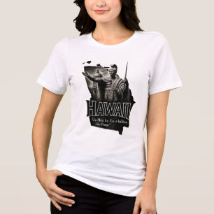 Hawaii Artistic T-Shirt – King Kamehameha Statue Tri-Blend Shirt