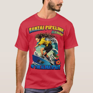 Hawaii banzai pipeline surfing 80804 TShirt