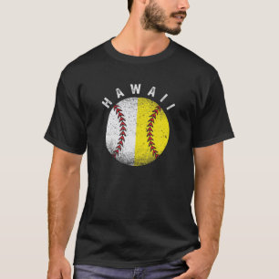 Hawaii Baseball And Softball Hawaiian Coach Player T-Shirt