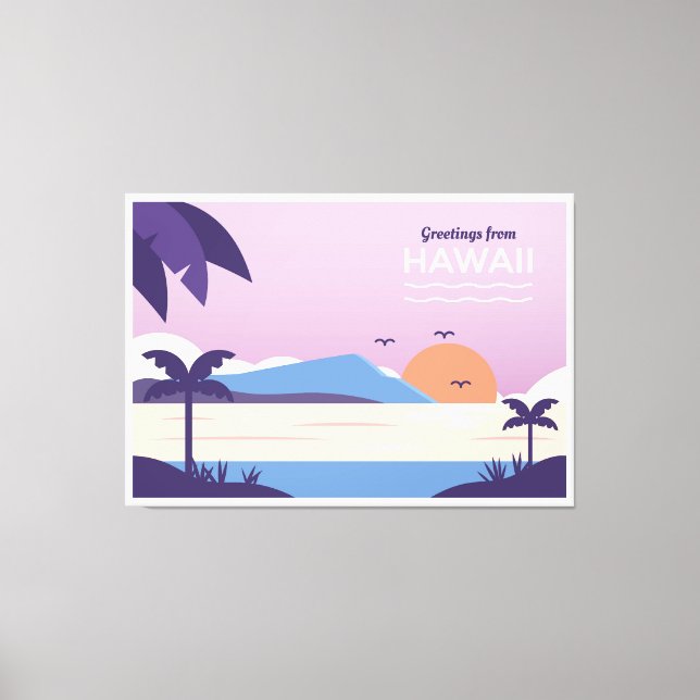 Hawaii Beach Canvas Print (Front)