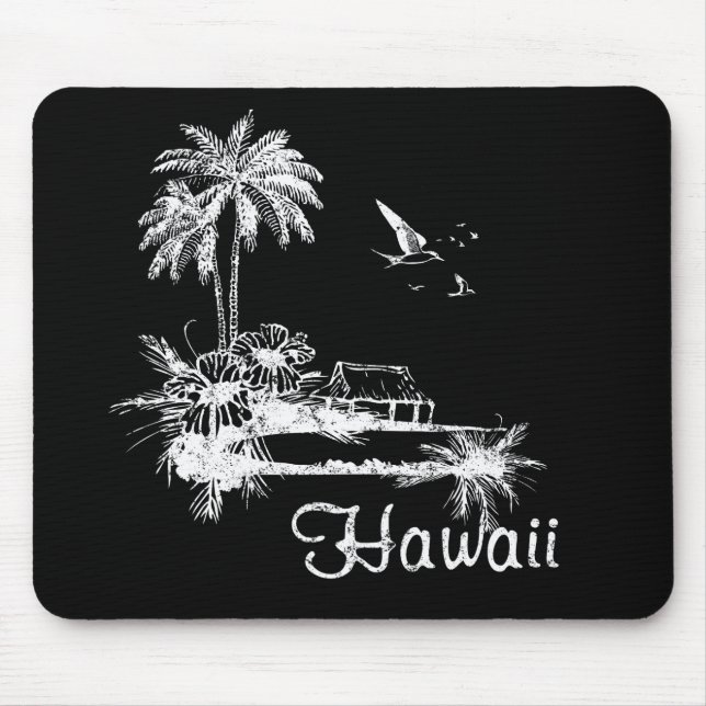 Hawaii Beach Hut Mouse Mat (Front)
