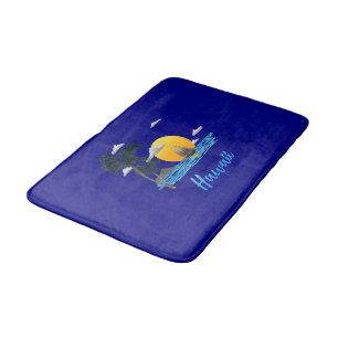 Hawaii Beach Sunset Bath Mat