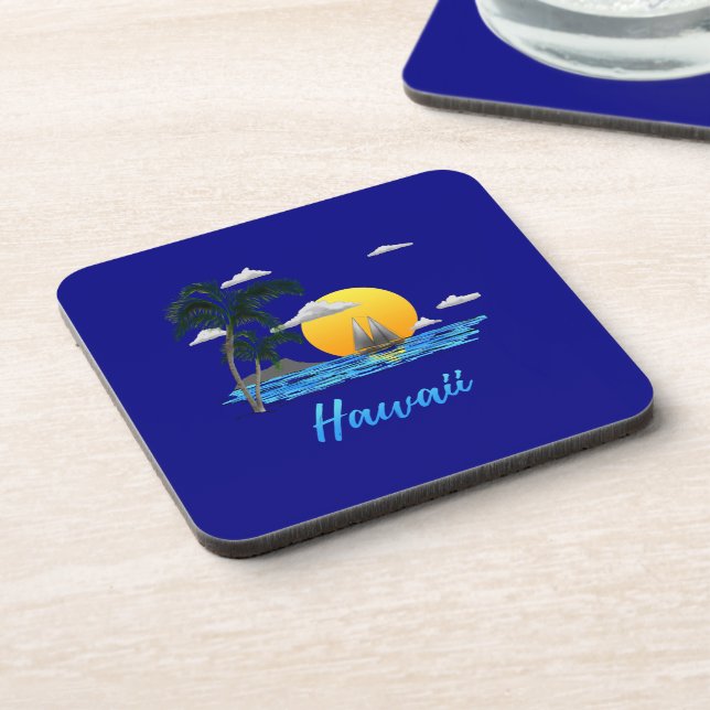 Hawaii Beach Sunset Coaster (Left Side)