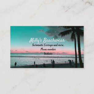 Hawaii Beach Wear Business Card