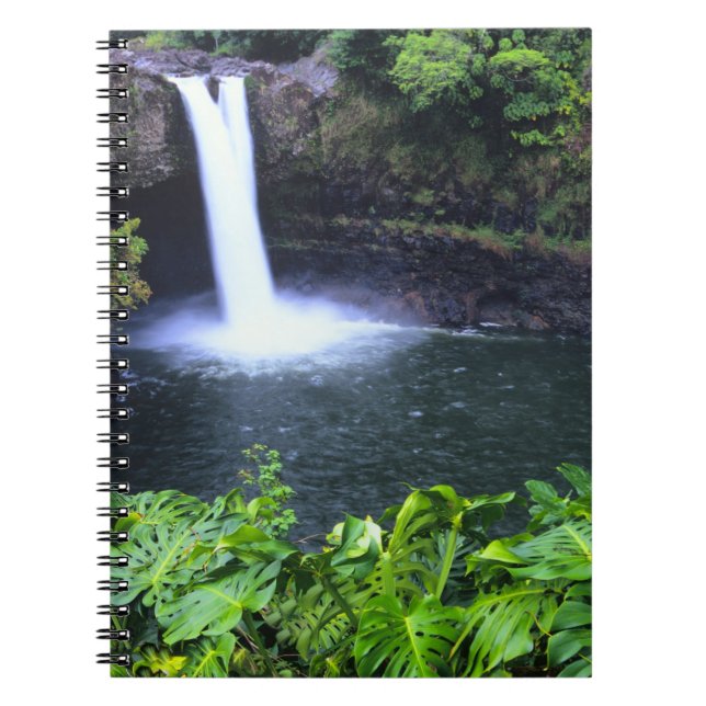 Hawaii, Big Island, Hilo, Rainbow Falls, Lush Notebook (Front)