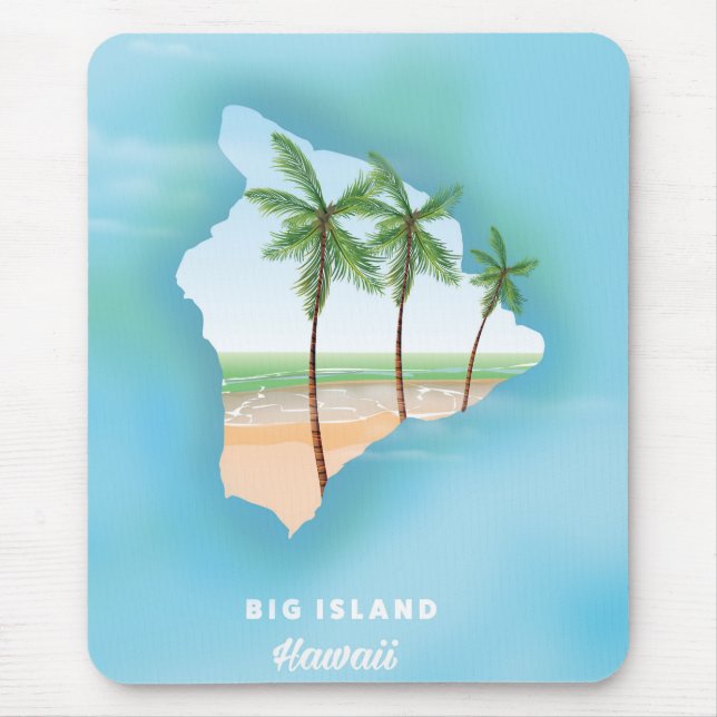 Hawaii Big island Mouse Mat (Front)