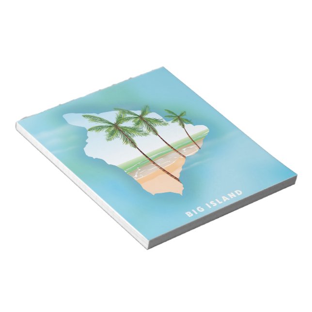 Hawaii Big island Notepad (Angled)