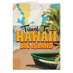 Hawaii Big Island Wedding Vintage Travel poster