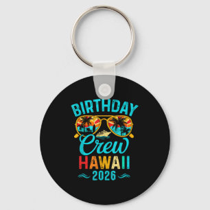 Hawaii birthday crew vacation 2026 family matching key ring