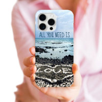 Hawaii Black Sand Beach Coral Heart Love Quote