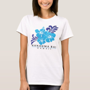Hawaii Blue Hibiscus Flowers T-Shirt