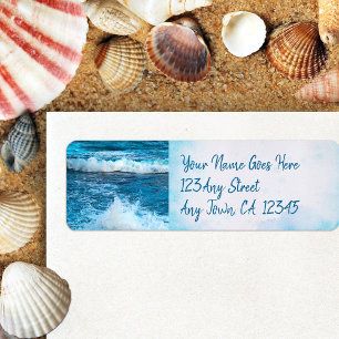Hawaii blue ocean waves tropical photo address