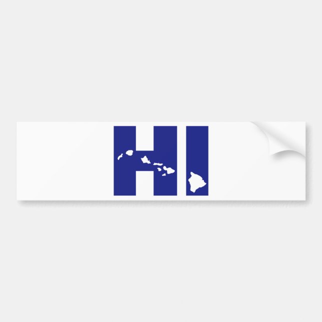 Hawaii Bumper Sticker (Front)