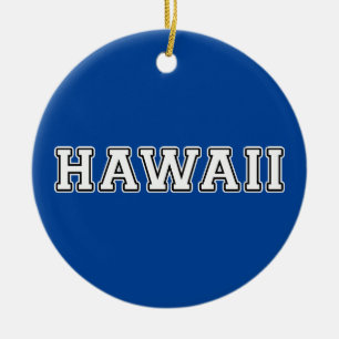Hawaii Ceramic Tree Decoration