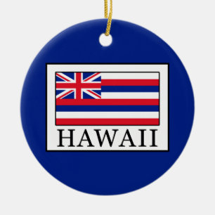 Hawaii Ceramic Tree Decoration