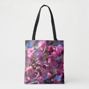 Hawaii Cherry Blossoms Tote Bag