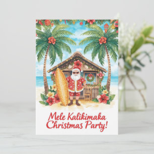 Hawaii christmas party Hawaii “Mele Kalikimaka!” Invitation