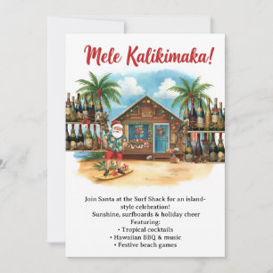 Hawaii christmas party Hawaii “Mele Kalikimaka!” Invitation